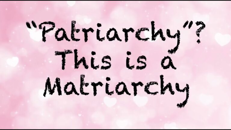 “Patriarchy”? This is a Matriarchy